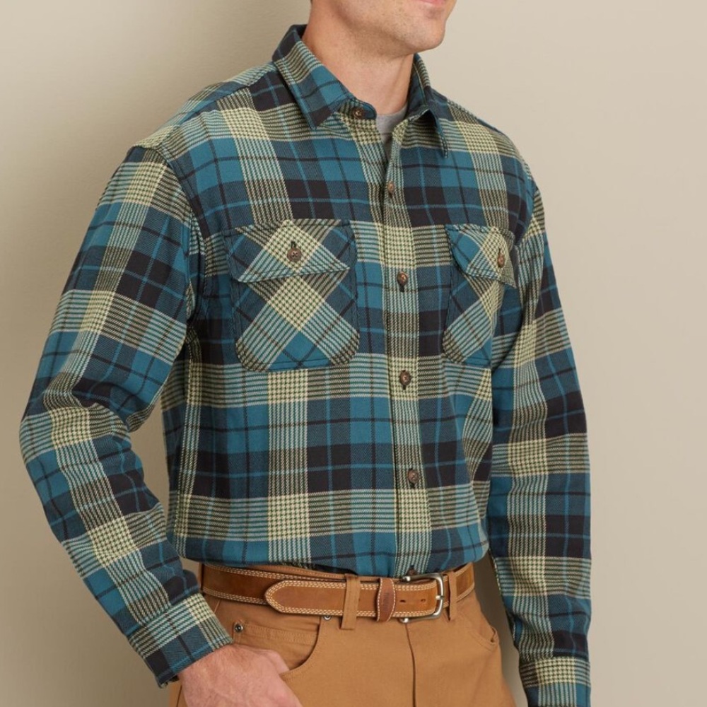 Duluth Trading Company Burly weight flannel shirt